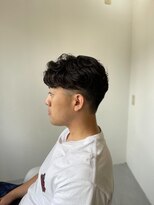 ソイクフ 高田馬場店(SOY-KUFU) 黒髪刈り上げマッシュパーマ