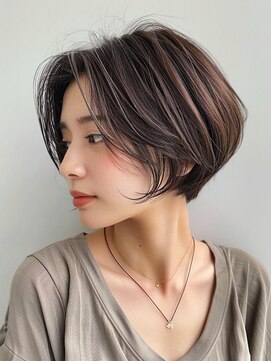 レヴ 草加店(LEV.) イメチェン　外ハネ　ボブ　美髪　ワイドバング　ブルーブラック