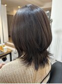 くびれヘア　アッシュバイオレット