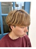 抜きっぱなしゴールドベージュ　シースルーマッシュ