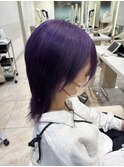 派手髪★ディープバイオレットカラー