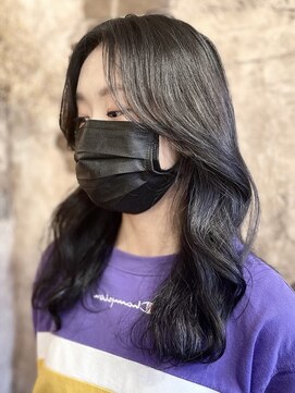 マギーヘア(magiy hair) #くびれレイヤー　ワンホンヘア×ダークアッシュ[meyou]