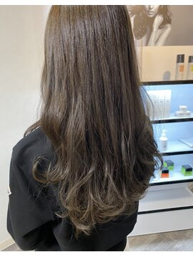 アイル(AILU) ロング×ラベンダーブラウン