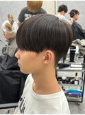 黒髪マッシュナチュラルマッシュメンズヘア韓国ツーブロック
