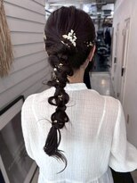 ジゼル 博多筑紫口店(GiseL)&nbsp;編みおろし　ローポニー　結婚式　同窓会　お呼ばれ　20代30代