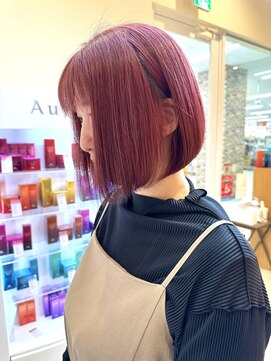 ニューヨークニューヨーク 姫路広畑店(NYNY) ブリーチ20代30代40代50代小顔◎ピンクボブ