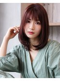 ワンカラー/チェリーレッド/深みレッド/カシスブラウン