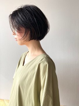 軽めボブ/収まるボブ/ショート/ハイライト/白髪染め/ショート