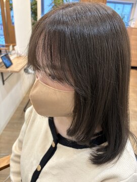 サク 田町芝浦(Sac.) 齊藤豪　赤み消し内巻きレイヤー