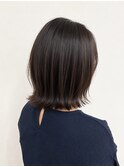 30～40代おすすめ外ハネボブ×艶アッシュブラウン