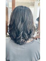 ヘアメイク デザート(HAIR MAKE DESART) 柳原紗奈【デジタルパーマ×ミディアムヘア】