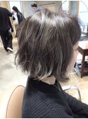 切りっぱなしボブ☆外国人風ブルーージュ☆