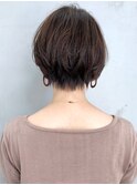 ショートヘア_オリーブカラーハイライトカラー_ba304934