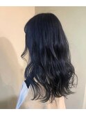 ブルーブラック　ヘアカラー　【池袋】