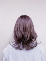 トップヘアー 本店(TOP HAIR)&nbsp;ミディアムロブ×くすみラベンダーピンク