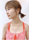  20代30代40代丸みショートボブマッシュ前下がりレイヤー