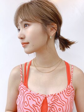 サンドシーン(sand scene) 20代30代40代丸みショートボブマッシュ前下がりレイヤー