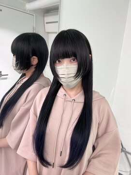 キバ(kva) ▽□□▽ロングウルフ×グラデーションカラー