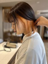 ジャンクス 千葉(junks)&nbsp;インナーカラー/オレンジ/髪質改善