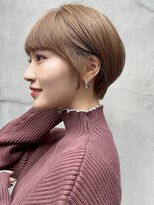 ハローバイシー 仙台(Hello by Sea)&nbsp;韓国風レイヤーボブ/前髪カット/ピンクブラウン[仙台]