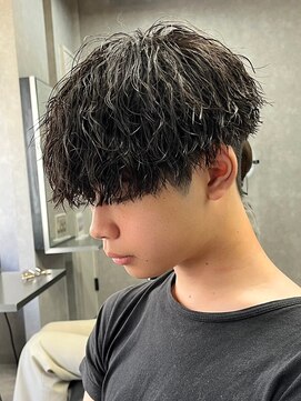 エルマーク 心斎橋(L-MARK) マッシュスパイラルパーマツイストスパイラル波巻きメンズ