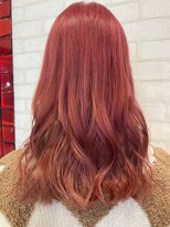 ビス リアン 川口店(Vis lien) 20代30代ソフトウルフ肩ラインダブルカラーピンクカラー