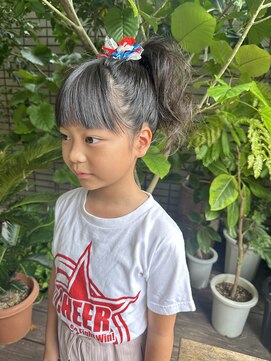 ダブル(W) 【hair salon W】キッズポニー