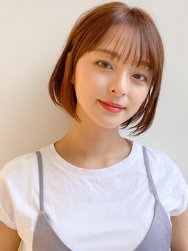 エトラ 渋谷店(etora) 前髪 外ハネボブ ワイドバング イメチェン 美髪"