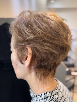 ジエクト ヴィシア(The Ect VIXIA) フェザーショート/細めハイライト/白髪ぼかし