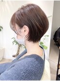 【 Ｉ. 】30代からの襟足すっきり前下がりショートボブ　川口