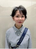 イメチェンワイドバングショートパーマショートヘア