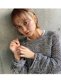 髪質改善カラーベージュカラー絹髪美髪小顔前髪マチルダボブ銀座