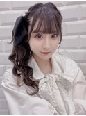 編み込みサイドポニー＊まゆ