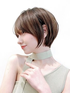 セイドット オモテサンドウ(Say. omotesando) Say.ショートボブレイヤーショートオリーブグレーひし形ショート