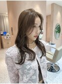 【哉汰】オリーブベージュ/ミディアムレイヤー/セミロング20代