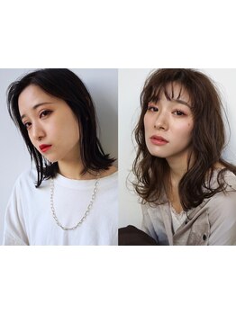 少人数サロンだからこその丁寧なカウンセリングで貴方の雰囲気や好みに合わせ、魅力を引き出すスタイルを。