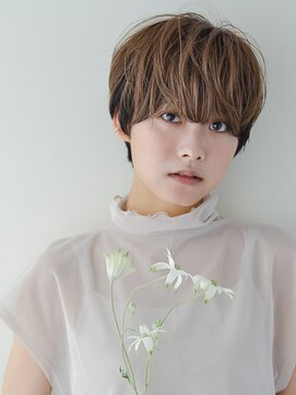 黒髪/クラゲヘアー/オリーブグレー/小顔/ココアベージュ