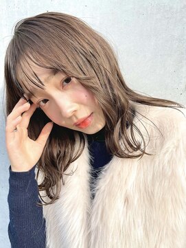 サンドイエナ 横浜店(sand yena) くびレイヤーボブルフネビージュ小顔ワンレンこなれミディ