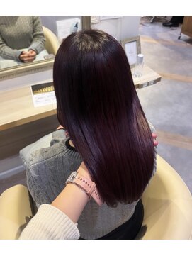 アンド ラ ブランシュ(&.La Blanche) 大人ガーリー/ダークアッシュ/ミディアムレイヤー/髪質改善