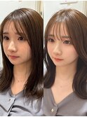 ビフォーアフターあり/レイヤーカット/顔まわりカット