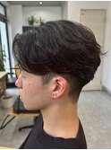 宇都宮メンズカットメンズパーマフェザーパーマセンターパート