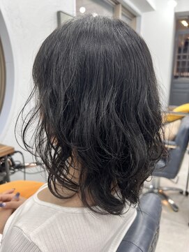 クラン 六甲道(Chlan) くびれウェーブ大人ロブスタイル