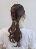 ツインアレンジ/タイトアレンジ/個性派ヘア/表参道ヘアセット