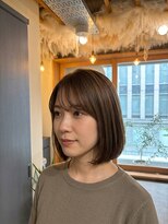 ホロル(horol)&nbsp;前髪ありの艶ストレートボブ