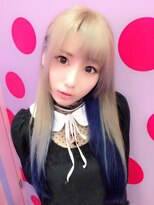 キャンディーシロップ(Candye Syrup) シルバーベージュ×ブルー