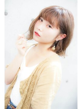 ジェナ(Jena) 【Jena】切りっぱなしボブ/シアーベージュ