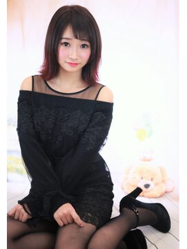 グラスペディア(graspedia) ピンク系外ハネアレンジ