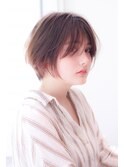 【HOLIDAYS】 シフォンベージュ×エアリーショート/練馬髪質改善