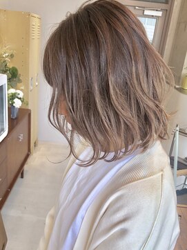 ワール(whirl.) アッシュグレージュ×外国人風パーマ☆