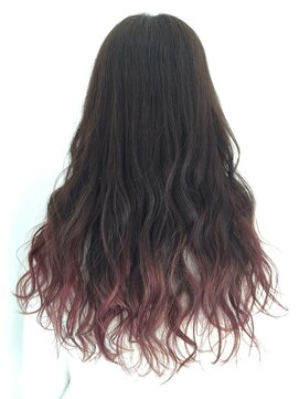 モーション 新宿(motion) 裾カラーピンクアッシュ